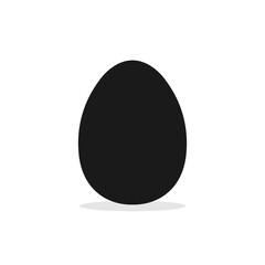 Egg vector icon isolated on white background