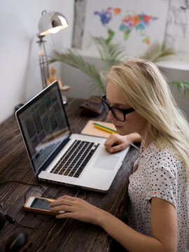 Woman working