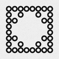 Abstract Cross Pattern Dots Logo generative computational art illustration