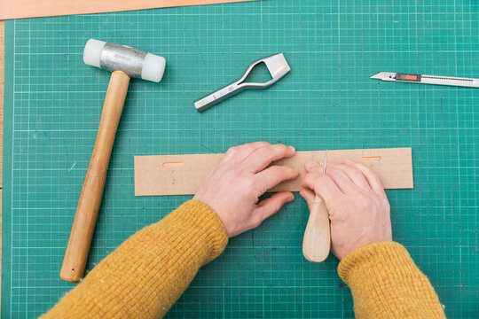 Leather and fabric workshop