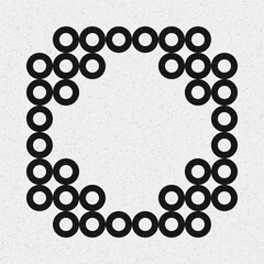 Abstract Cross Pattern Dots Logo generative computational art illustration