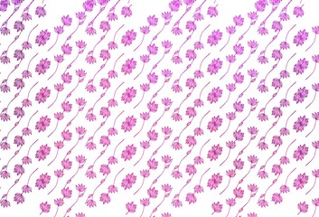 Light Purple, Pink vector hand painted background.