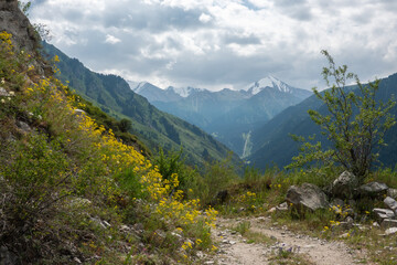 Mountain landscape of Alatau not far from Almaty, Kazakhstan