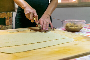 Delicious typical sicilian dessert homemade.