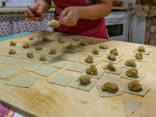 Delicious typical sicilian dessert homemade with grape must