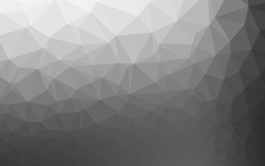 Light Silver, Gray vector abstract polygonal cover. Brand new colorful illustration in with gradient. New texture for your design.