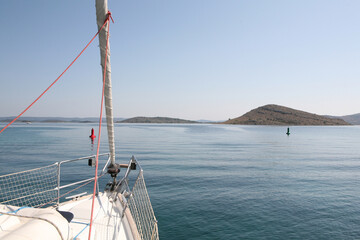 Sailing at Kornati Islands, Croatia - 379959481