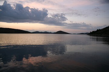 Obraz na płótnie Canvas Sunrise at Kornati Islands, Croatia