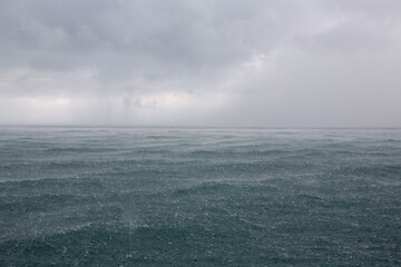 Rain at sea