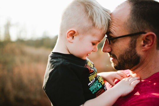 Father and Son playing