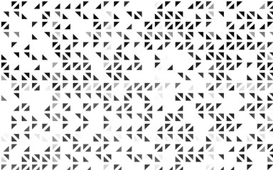 Light Silver, Gray vector cover in polygonal style. Decorative design in abstract style with triangles. Template for wallpapers.