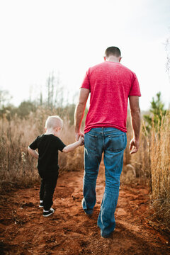 Father and Son playing