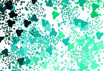 Light Green vector texture with abstract forms.