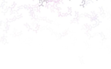 Light Pink vector pattern with artificial intelligence network.