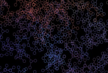 Dark Blue, Yellow vector backdrop with artificial intelligence data.