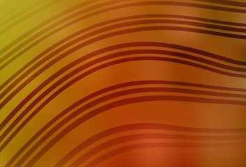 Light Orange vector background with lines.