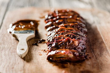 Rack of Barbecue Spare Ribs