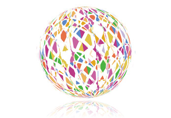 イラスト　球体　イメージ