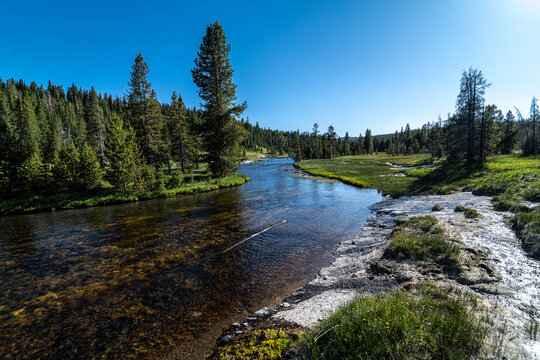 Firehole River along the Lone Star Trail, Yellowstone National Park