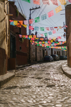Colorful Decorative Flags San Miguel de Allende, Mexico