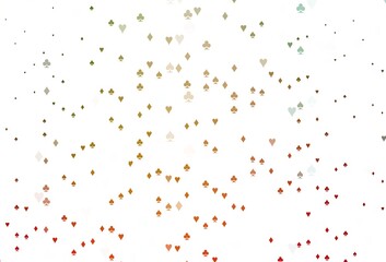 Light Green, Red vector layout with elements of cards.