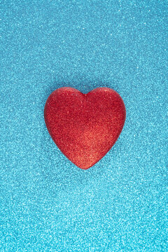 Sparkly red heart
