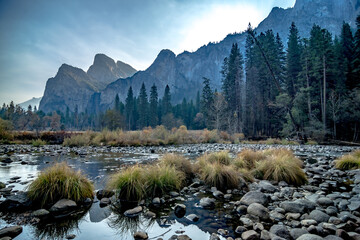 early morning at yosemite national park california