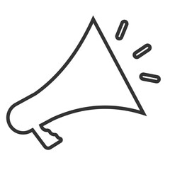 Shout linear icon. Vector icons from the business collection.