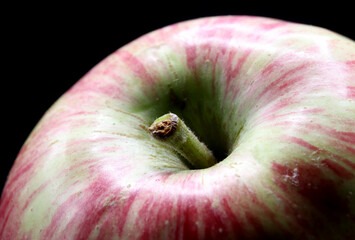 close-up of a organic and fresh apple