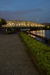 隅田川夜景　石川島公園から見た
夜の相生橋
