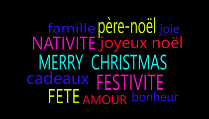 concept des fêtes de noël 