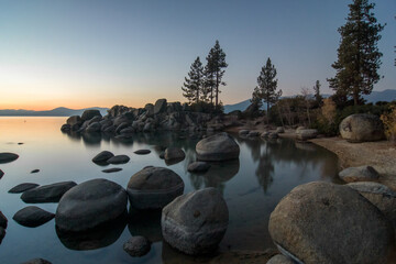 beautiful sierra scenery at lake tahoe california