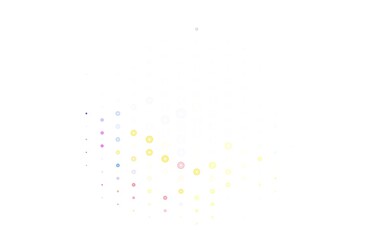 Light Multicolor vector template with circles.
