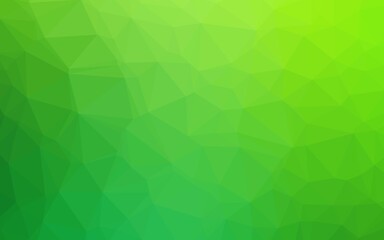 Fototapeta na wymiar Light Green vector polygonal template. Modern geometrical abstract illustration with gradient. Completely new template for your business design.