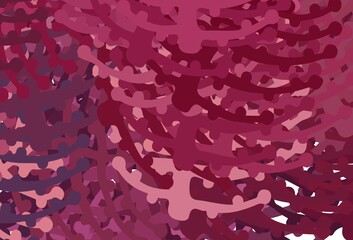 Light Pink vector texture with abstract forms.