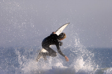 surfing Rincon California 01-13-2004