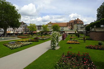 Kurpark im Staatsbad Bad Kissingen, Unterfranken, Franken, Bayern, Deutschland