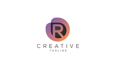 Letter R logo design template, Creative New Style Alphabet R letter Symbol for any kinds of Corporate Business Identity