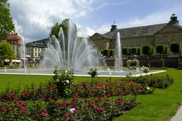 Kurpark im Staatsbad Bad Kissingen, Unterfranken, Franken, Bayern, Deutschland