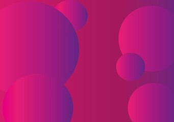 illustration abstract lilac and pink circles