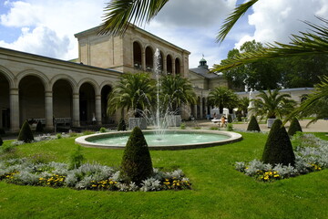 Kurpark im Staatsbad Bad Kissingen, Unterfranken, Franken, Bayern, Deutschland