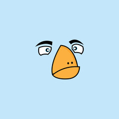 Fototapeta premium cartoon birdies face emoticon design
