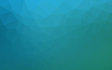 Light BLUE vector polygonal pattern. Shining colored illustration in a Brand new style. The best triangular design for your business.