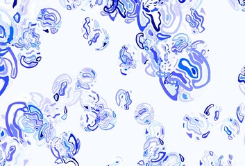 Light Purple vector pattern with random forms.