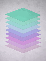 Abstract Vertical Simple Geometric Composition Layered Colour