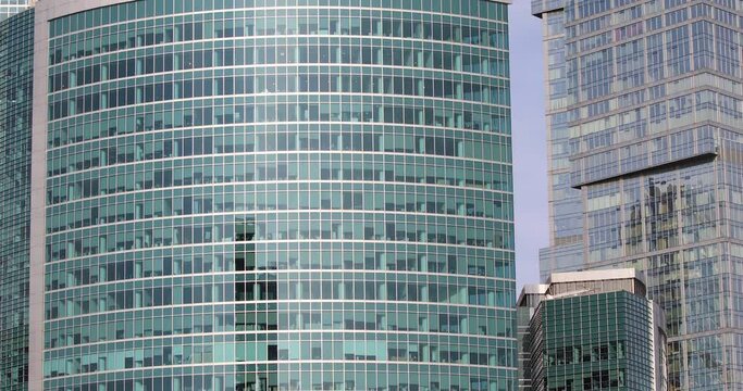 Skyscrapers in the Moscow city