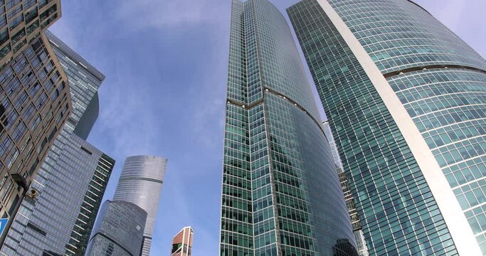 Skyscrapers in the Moscow city