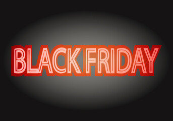 Fondo negro de blackfriday rojo para noviembre.