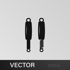 Shock absorber illustration icon on gray background