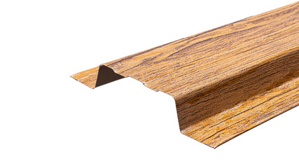 Blockhouse rails for fence colored colorful metal profile elements isolated